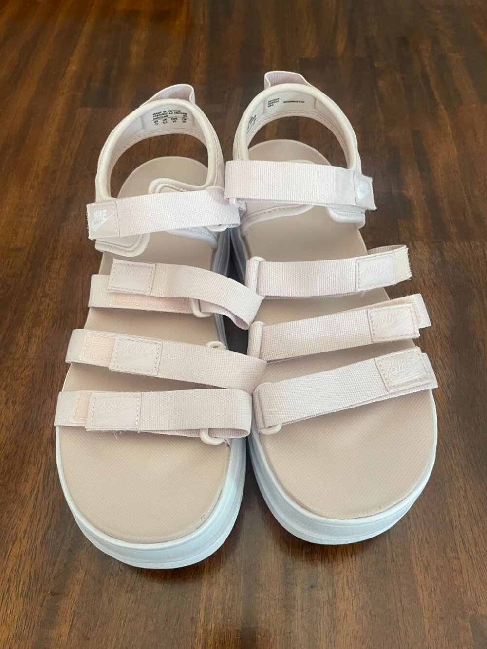 Nike Women's Icon Classic Barely Rose Pink Platform Sandals DH0224-600 Size 11